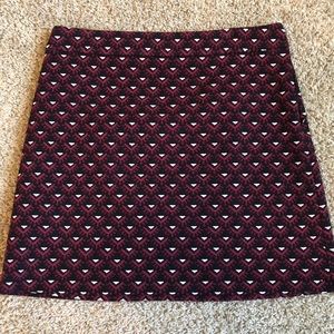 LOFT Patterned Knit Skirt